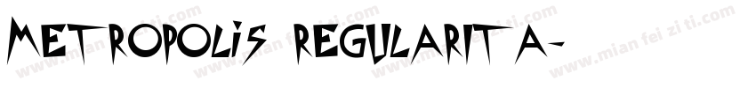 metropolis regularITA字体转换